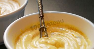 Рецепт Домашнего майонеза с вареным яичным желтком и горчицей