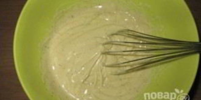 Рецепт вегетарианского майонеза из сметаны