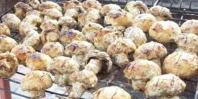 Рецепт маринада для шампиньонов на мангале