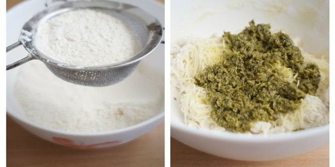 Рецепт фокаччи с соусом песто и тыквенными семечками