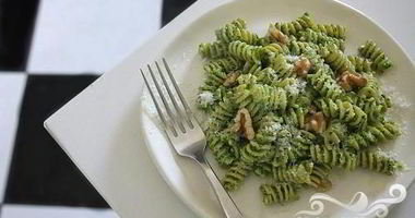 Рецепт Пасты с соусом Песто из капусты кале и грецких орехов