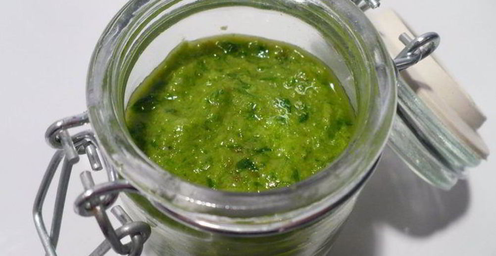 Рецепт соус песто с фисташками