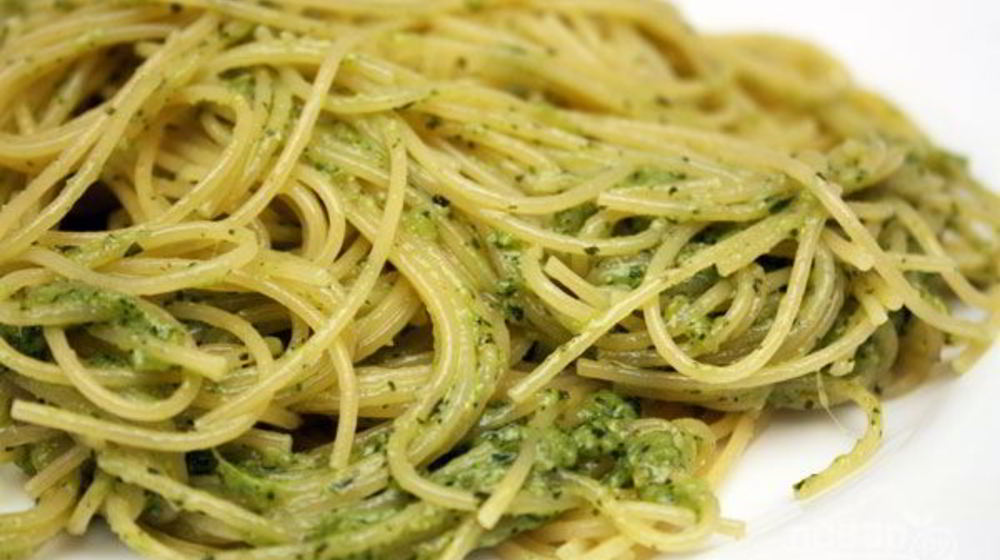 Как приготовить спагетти с соусом песто