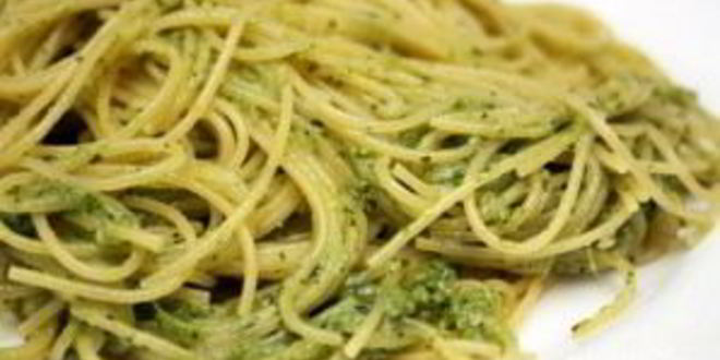 Рецепт спагетти с соусом песто