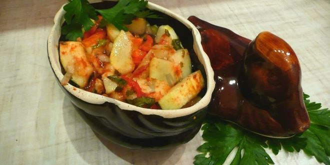 Рецепт соуса с кабачками и картошкой