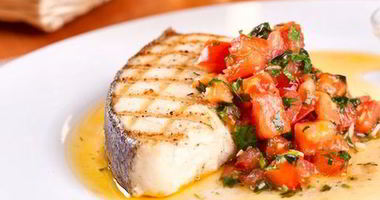 Рецепт Палтуса с соусом сальса