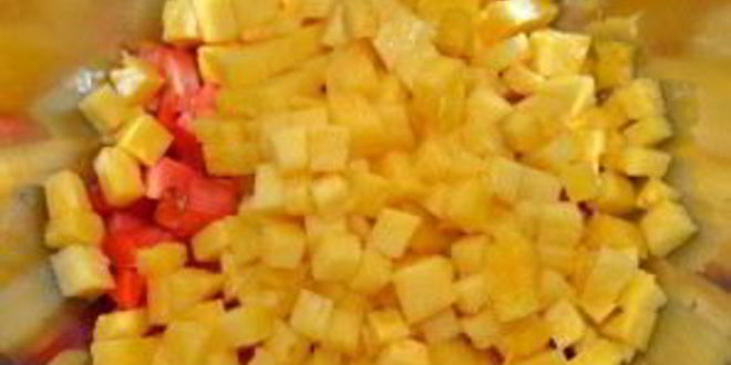 Рецепт сальсы из ананаса и папайи
