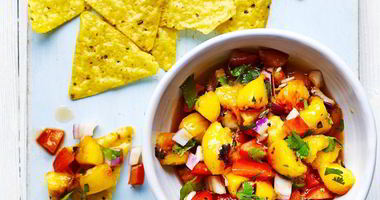 Рецепт Сальсы из персиков на гриле