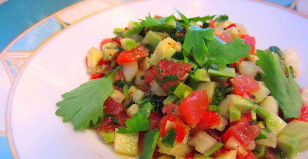 Рецепт персиковую сальсу