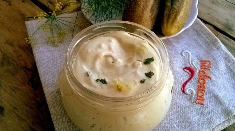 Как приготовить соус тартар с солеными огурцами