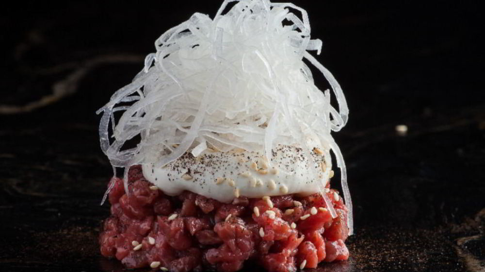 Как приготовить тартар из говядины с таледжио и дайконом