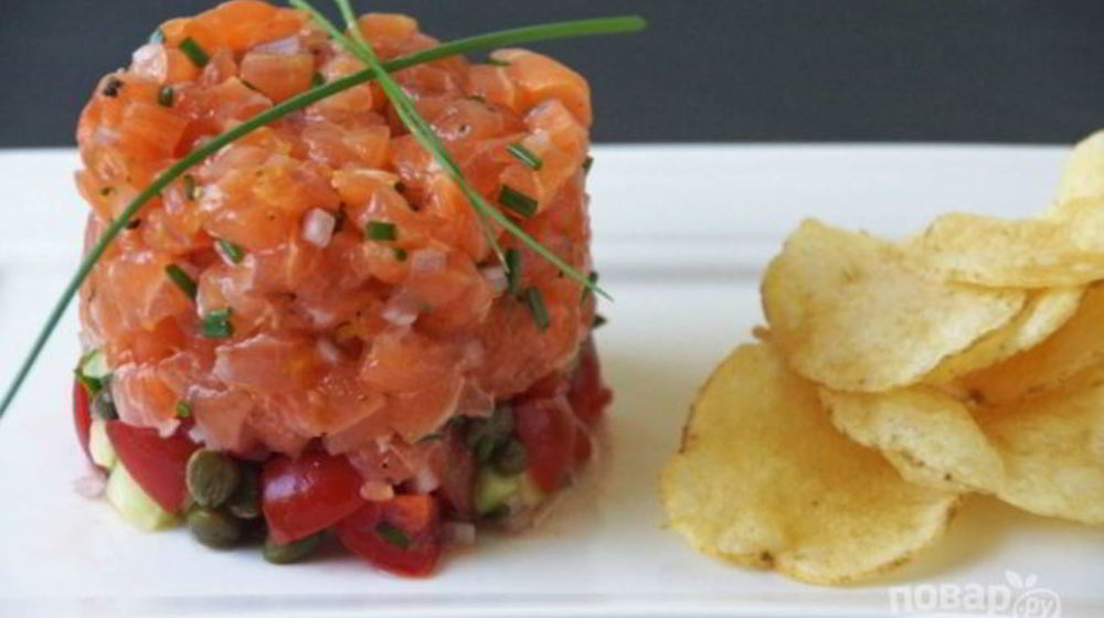 Как приготовить тартар из семги