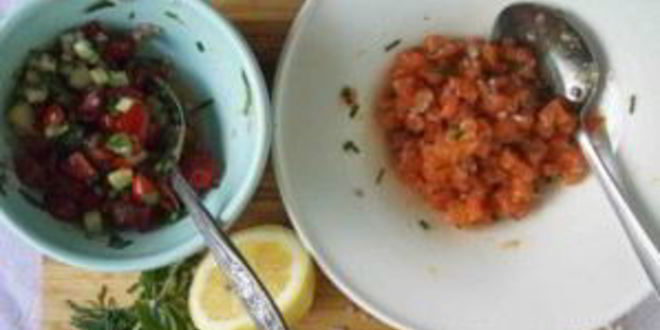 Рецепт тартара из семги