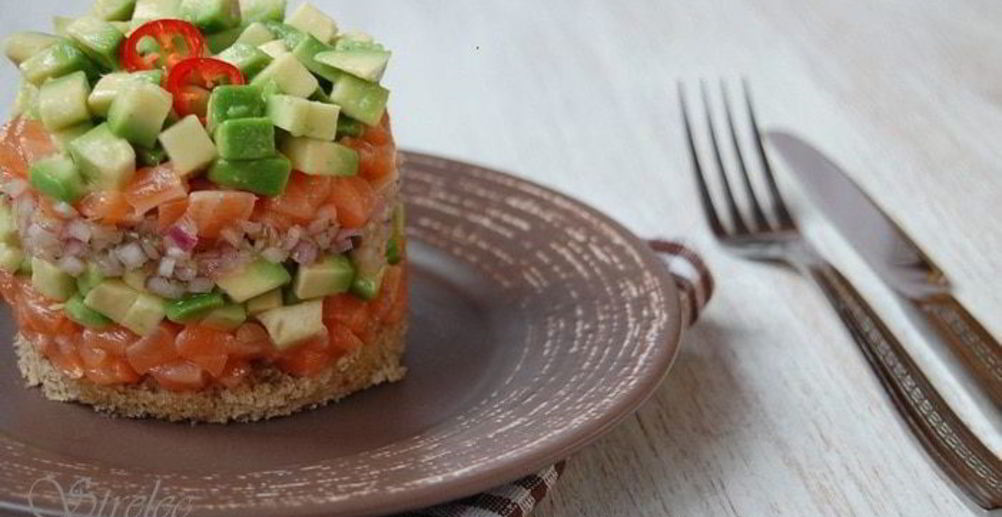 Рецепт тартар из лосося авокадо и каперсами