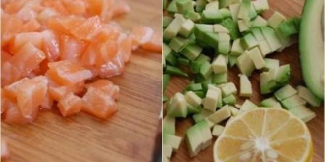 Рецепт тартара с лососем и авокадо