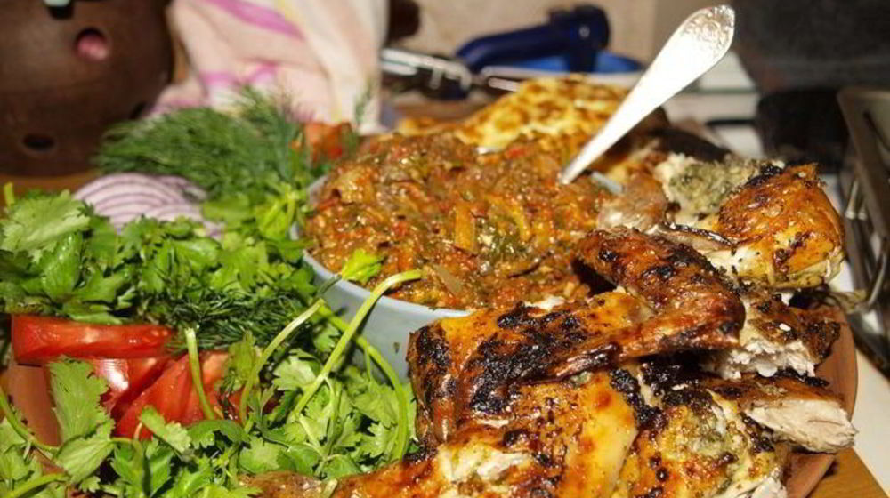 Как приготовить цыпленка в ткемали