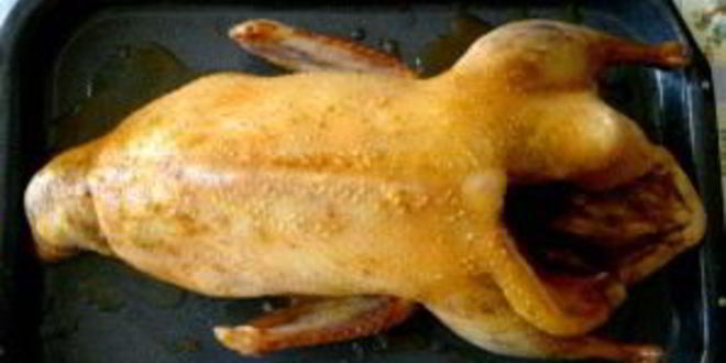 Рецепт утки в соусе ткемали с медом