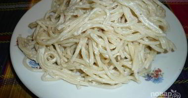 Рецепт Сырного соуса для спагетти