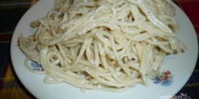 Рецепт сырного соуса для спагетти