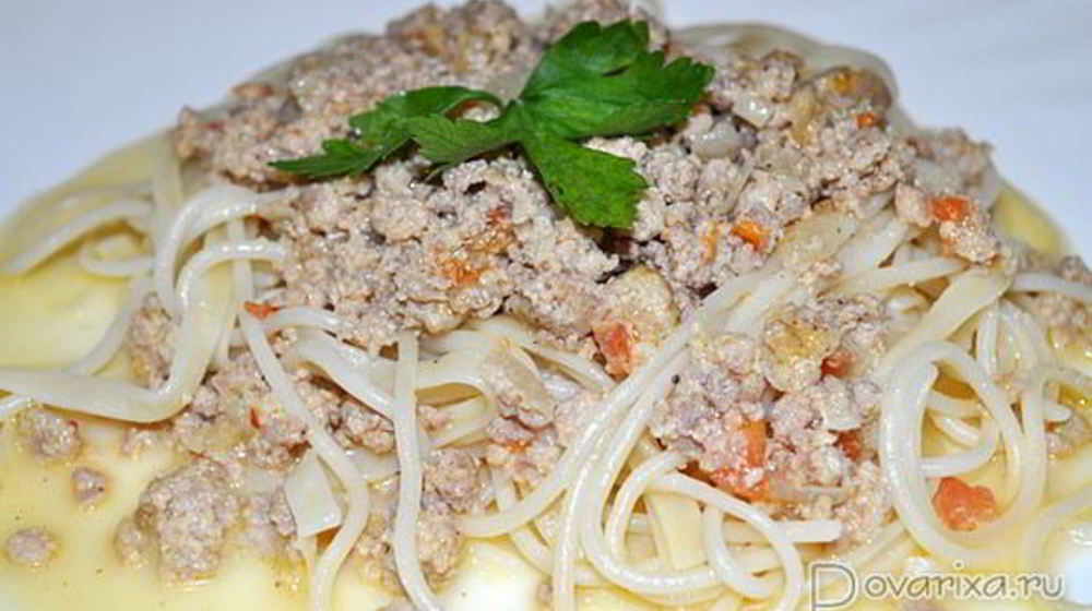 Как приготовить сырный соус с фаршем к пасте