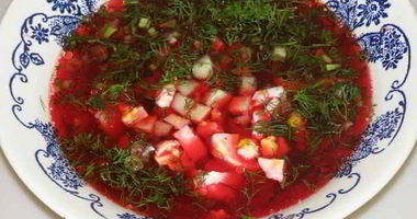 Рецепт Борща холодного с ботвой