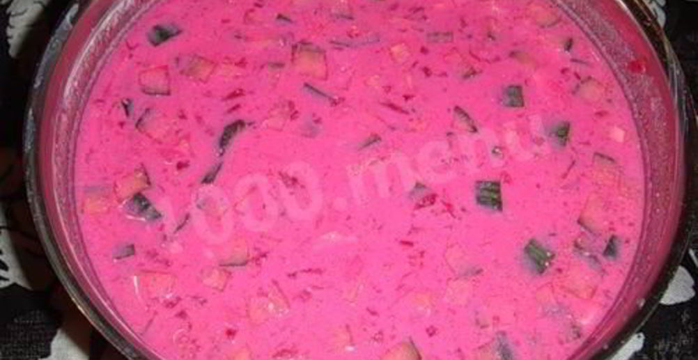 Рецепт холодный диетический борщ