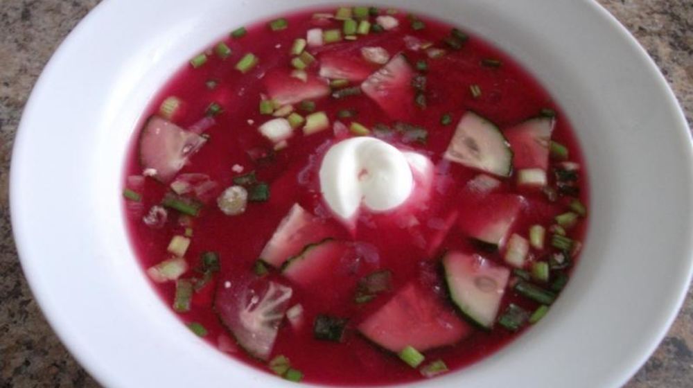 Как приготовить борщ холодный свекольный