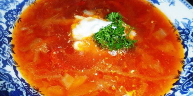 Рецепт борща московского