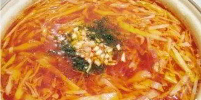 Рецепт борща на свиных ребрышках