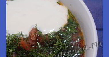 Рецепт Борща постного с грибами