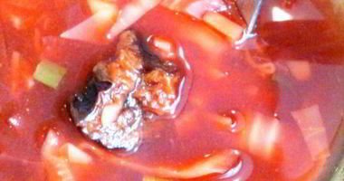 Рецепт Борща с черносливом