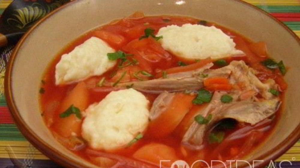 Как приготовить борщ с галушками