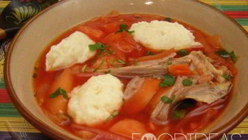 Рецепт Борща с галушками