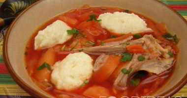 Рецепт Борща с галушками