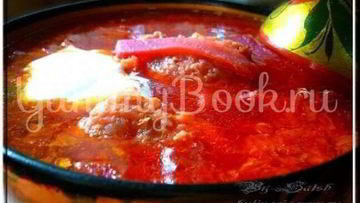 Рецепт Борща с галушкой