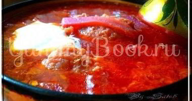 Рецепт Борща с галушкой