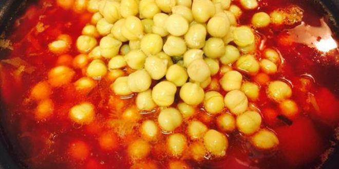 Рецепт борща с репой и нутом