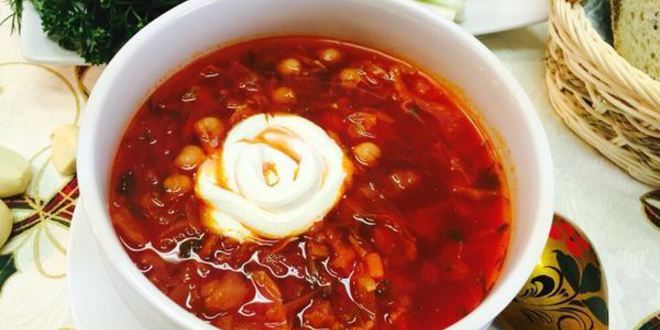 Рецепт борща с репой и нутом