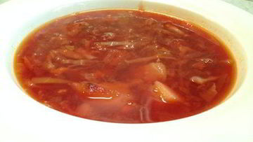 Рецепт Борща украинского постного