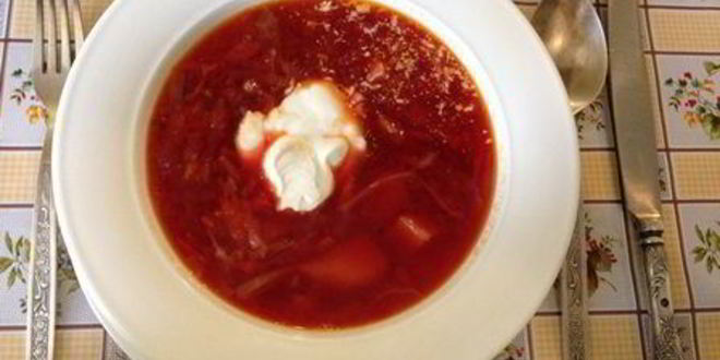 Рецепт борща украинского постного