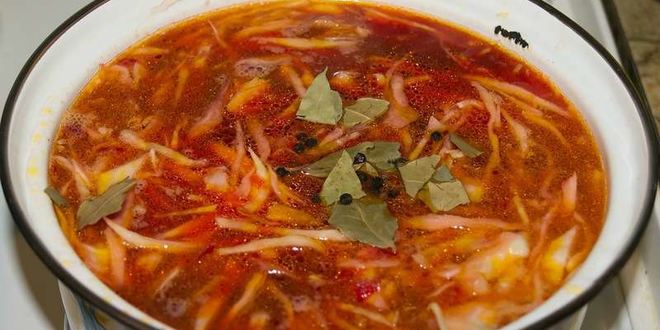 Рецепт овощного борща