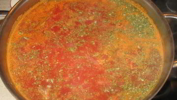 Рецепт Постного борща с фасолью и капустой