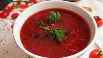 Рецепт Постного борща с фасолью