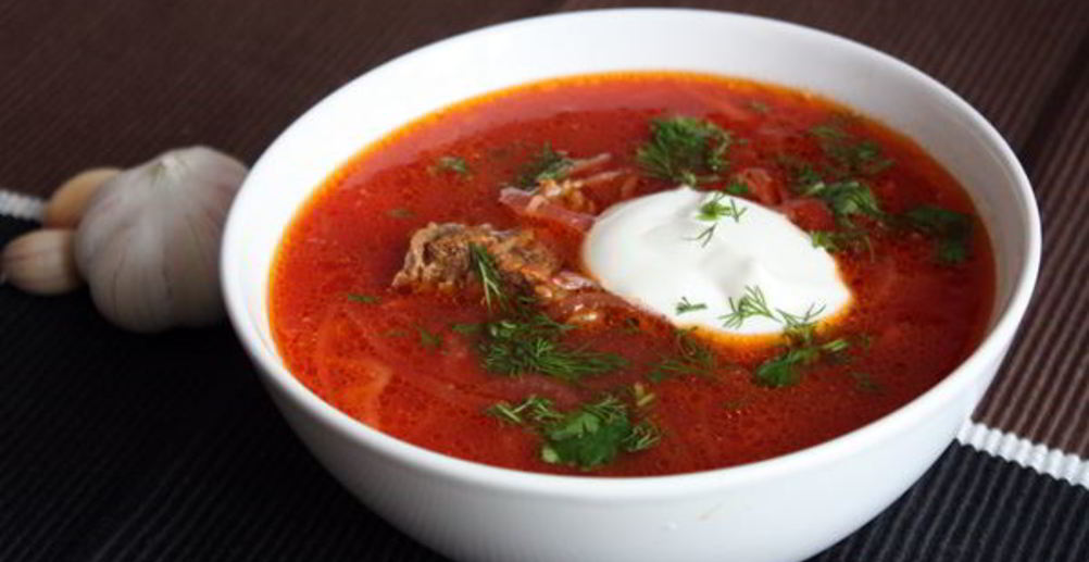 Рецепт постный борщ с фасолью и капустой