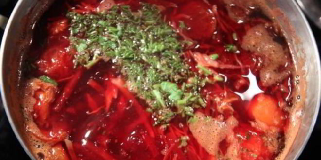 Рецепт вегетарианского царского борща