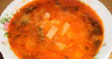 Рецепт Зеленого борща с щавелем и томатом