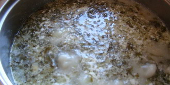 Рецепт зеленого борща со щавелем