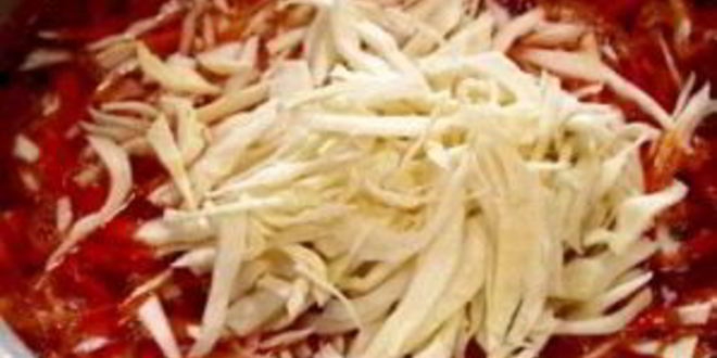 Рецепт жареного борща