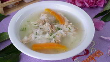 Рецепт Бульона куриного с рисом