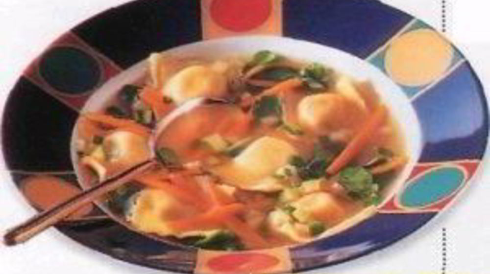 Как приготовить бульон с овощами и равиоли